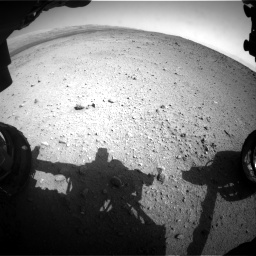 Nasa's Mars rover Curiosity acquired this image using its Front Hazard Avoidance Camera (Front Hazcam) on Sol 424, at drive 692, site number 19