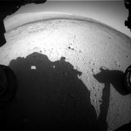 Nasa's Mars rover Curiosity acquired this image using its Front Hazard Avoidance Camera (Front Hazcam) on Sol 424, at drive 764, site number 19