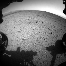 Nasa's Mars rover Curiosity acquired this image using its Front Hazard Avoidance Camera (Front Hazcam) on Sol 424, at drive 836, site number 19