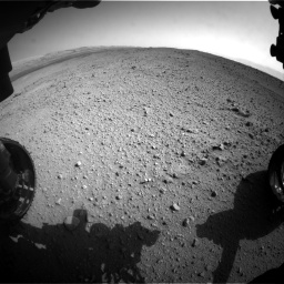Nasa's Mars rover Curiosity acquired this image using its Front Hazard Avoidance Camera (Front Hazcam) on Sol 424, at drive 872, site number 19
