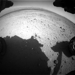Nasa's Mars rover Curiosity acquired this image using its Front Hazard Avoidance Camera (Front Hazcam) on Sol 424, at drive 566, site number 19