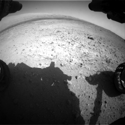 Nasa's Mars rover Curiosity acquired this image using its Front Hazard Avoidance Camera (Front Hazcam) on Sol 424, at drive 620, site number 19