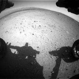 Nasa's Mars rover Curiosity acquired this image using its Front Hazard Avoidance Camera (Front Hazcam) on Sol 424, at drive 674, site number 19