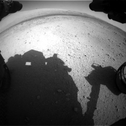 Nasa's Mars rover Curiosity acquired this image using its Front Hazard Avoidance Camera (Front Hazcam) on Sol 424, at drive 728, site number 19