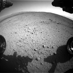 Nasa's Mars rover Curiosity acquired this image using its Front Hazard Avoidance Camera (Front Hazcam) on Sol 424, at drive 854, site number 19