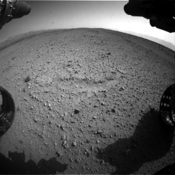 Nasa's Mars rover Curiosity acquired this image using its Front Hazard Avoidance Camera (Front Hazcam) on Sol 424, at drive 908, site number 19