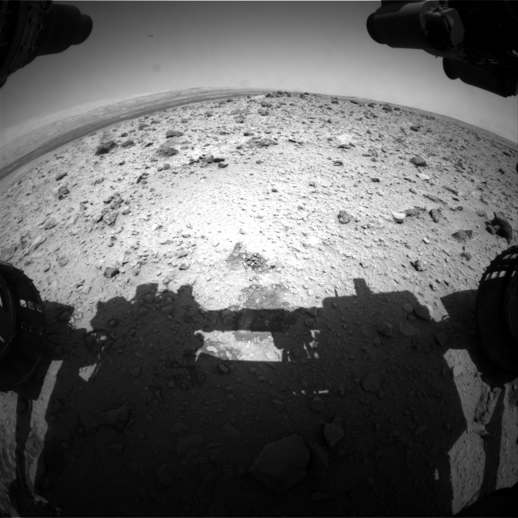 Nasa's Mars rover Curiosity acquired this image using its Front Hazard Avoidance Camera (Front Hazcam) on Sol 427, at drive 0, site number 20