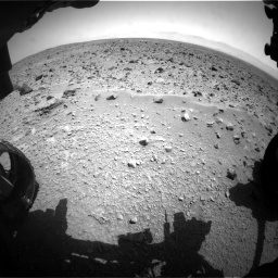 Nasa's Mars rover Curiosity acquired this image using its Front Hazard Avoidance Camera (Front Hazcam) on Sol 431, at drive 592, site number 20