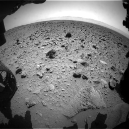 Nasa's Mars rover Curiosity acquired this image using its Front Hazard Avoidance Camera (Front Hazcam) on Sol 431, at drive 682, site number 20