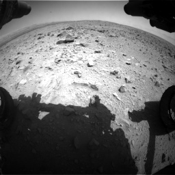 Nasa's Mars rover Curiosity acquired this image using its Front Hazard Avoidance Camera (Front Hazcam) on Sol 431, at drive 550, site number 20