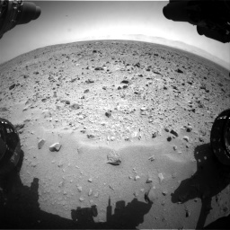 Nasa's Mars rover Curiosity acquired this image using its Front Hazard Avoidance Camera (Front Hazcam) on Sol 431, at drive 604, site number 20