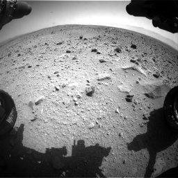 Nasa's Mars rover Curiosity acquired this image using its Front Hazard Avoidance Camera (Front Hazcam) on Sol 431, at drive 664, site number 20