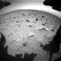 Nasa's Mars rover Curiosity acquired this image using its Front Hazard Avoidance Camera (Front Hazcam) on Sol 431, at drive 670, site number 20