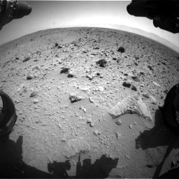 Nasa's Mars rover Curiosity acquired this image using its Front Hazard Avoidance Camera (Front Hazcam) on Sol 431, at drive 676, site number 20