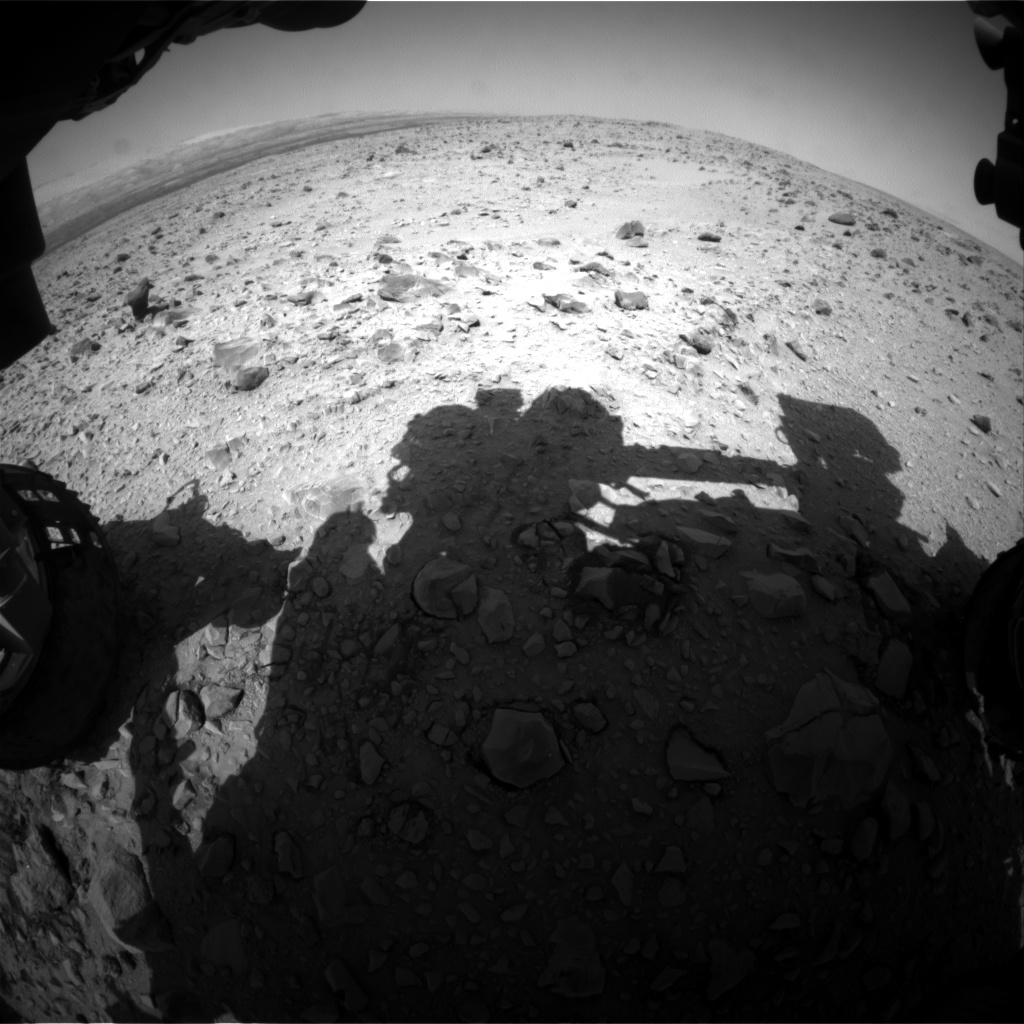 Nasa's Mars rover Curiosity acquired this image using its Front Hazard Avoidance Camera (Front Hazcam) on Sol 432, at drive 764, site number 20