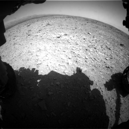 Nasa's Mars rover Curiosity acquired this image using its Front Hazard Avoidance Camera (Front Hazcam) on Sol 436, at drive 420, site number 21