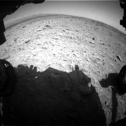 Nasa's Mars rover Curiosity acquired this image using its Front Hazard Avoidance Camera (Front Hazcam) on Sol 436, at drive 450, site number 21