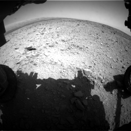 Nasa's Mars rover Curiosity acquired this image using its Front Hazard Avoidance Camera (Front Hazcam) on Sol 436, at drive 486, site number 21