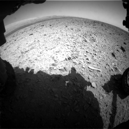 Nasa's Mars rover Curiosity acquired this image using its Front Hazard Avoidance Camera (Front Hazcam) on Sol 436, at drive 570, site number 21
