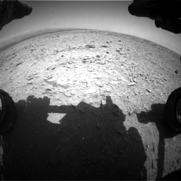 Nasa's Mars rover Curiosity acquired this image using its Front Hazard Avoidance Camera (Front Hazcam) on Sol 436, at drive 336, site number 21