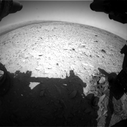 Nasa's Mars rover Curiosity acquired this image using its Front Hazard Avoidance Camera (Front Hazcam) on Sol 436, at drive 372, site number 21