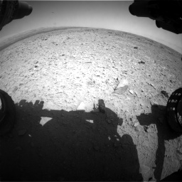 Nasa's Mars rover Curiosity acquired this image using its Front Hazard Avoidance Camera (Front Hazcam) on Sol 436, at drive 384, site number 21