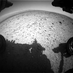 Nasa's Mars rover Curiosity acquired this image using its Front Hazard Avoidance Camera (Front Hazcam) on Sol 436, at drive 558, site number 21