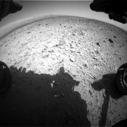 Nasa's Mars rover Curiosity acquired this image using its Front Hazard Avoidance Camera (Front Hazcam) on Sol 436, at drive 564, site number 21
