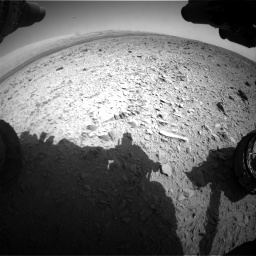 Nasa's Mars rover Curiosity acquired this image using its Front Hazard Avoidance Camera (Front Hazcam) on Sol 436, at drive 570, site number 21