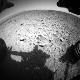 Nasa's Mars rover Curiosity acquired this image using its Front Hazard Avoidance Camera (Front Hazcam) on Sol 436, at drive 612, site number 21
