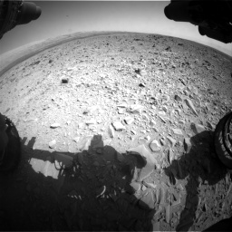 Nasa's Mars rover Curiosity acquired this image using its Front Hazard Avoidance Camera (Front Hazcam) on Sol 436, at drive 618, site number 21