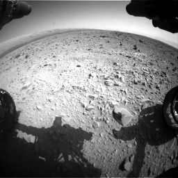 Nasa's Mars rover Curiosity acquired this image using its Front Hazard Avoidance Camera (Front Hazcam) on Sol 436, at drive 636, site number 21