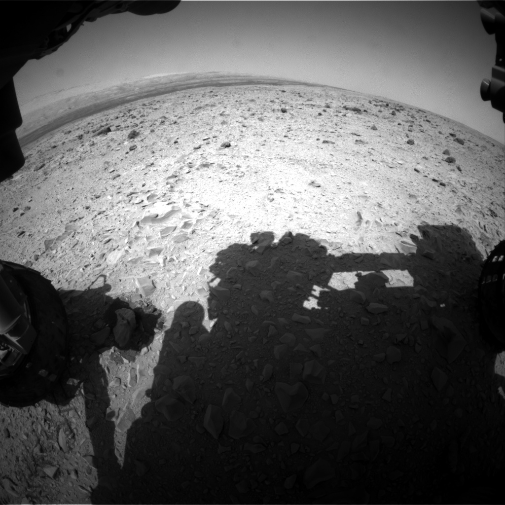 Nasa's Mars rover Curiosity acquired this image using its Front Hazard Avoidance Camera (Front Hazcam) on Sol 437, at drive 646, site number 21