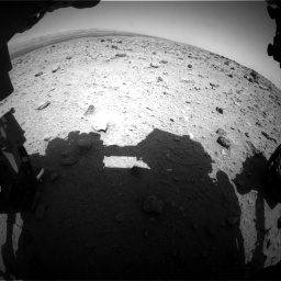 Nasa's Mars rover Curiosity acquired this image using its Front Hazard Avoidance Camera (Front Hazcam) on Sol 437, at drive 802, site number 21