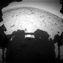 Nasa's Mars rover Curiosity acquired this image using its Front Hazard Avoidance Camera (Front Hazcam) on Sol 437, at drive 808, site number 21
