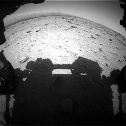 Nasa's Mars rover Curiosity acquired this image using its Front Hazard Avoidance Camera (Front Hazcam) on Sol 437, at drive 814, site number 21