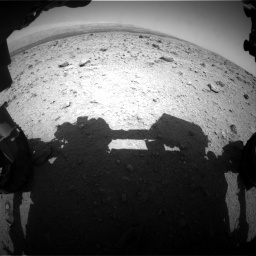 Nasa's Mars rover Curiosity acquired this image using its Front Hazard Avoidance Camera (Front Hazcam) on Sol 437, at drive 820, site number 21