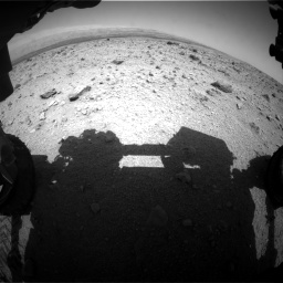 Nasa's Mars rover Curiosity acquired this image using its Front Hazard Avoidance Camera (Front Hazcam) on Sol 437, at drive 838, site number 21