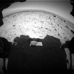 Nasa's Mars rover Curiosity acquired this image using its Front Hazard Avoidance Camera (Front Hazcam) on Sol 437, at drive 874, site number 21