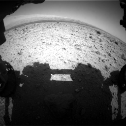 Nasa's Mars rover Curiosity acquired this image using its Front Hazard Avoidance Camera (Front Hazcam) on Sol 437, at drive 880, site number 21