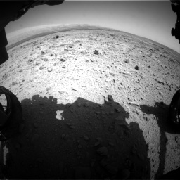 Nasa's Mars rover Curiosity acquired this image using its Front Hazard Avoidance Camera (Front Hazcam) on Sol 437, at drive 958, site number 21