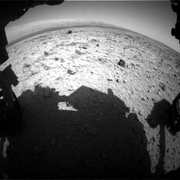 Nasa's Mars rover Curiosity acquired this image using its Front Hazard Avoidance Camera (Front Hazcam) on Sol 437, at drive 970, site number 21