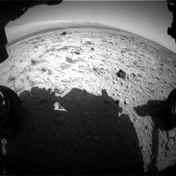Nasa's Mars rover Curiosity acquired this image using its Front Hazard Avoidance Camera (Front Hazcam) on Sol 437, at drive 976, site number 21