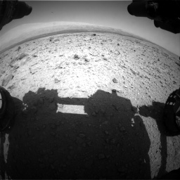 Nasa's Mars rover Curiosity acquired this image using its Front Hazard Avoidance Camera (Front Hazcam) on Sol 437, at drive 922, site number 21