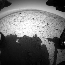 Nasa's Mars rover Curiosity acquired this image using its Front Hazard Avoidance Camera (Front Hazcam) on Sol 437, at drive 958, site number 21