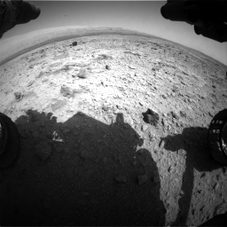 Nasa's Mars rover Curiosity acquired this image using its Front Hazard Avoidance Camera (Front Hazcam) on Sol 437, at drive 982, site number 21