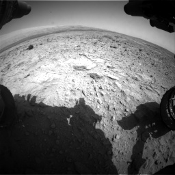 Nasa's Mars rover Curiosity acquired this image using its Front Hazard Avoidance Camera (Front Hazcam) on Sol 437, at drive 1012, site number 21