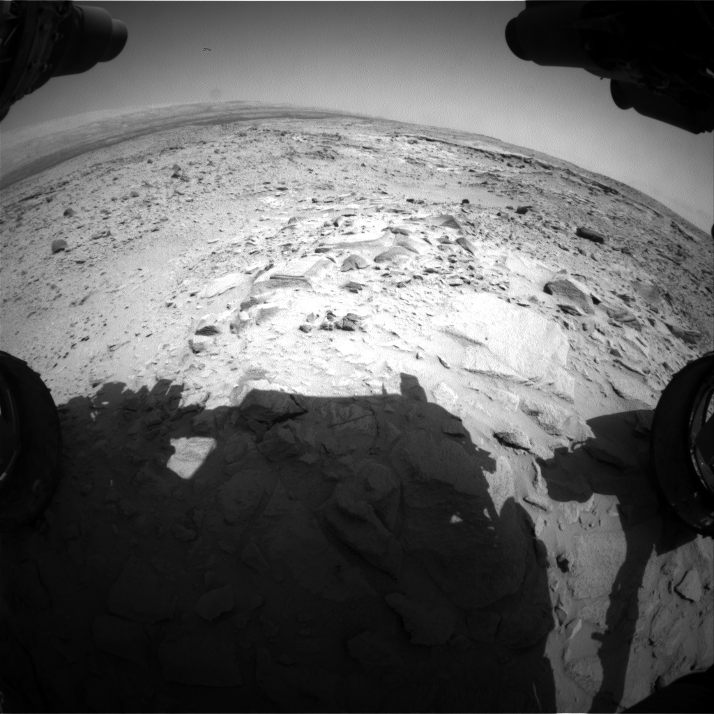 Nasa's Mars rover Curiosity acquired this image using its Front Hazard Avoidance Camera (Front Hazcam) on Sol 439, at drive 1362, site number 21