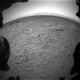 Nasa's Mars rover Curiosity acquired this image using its Front Hazard Avoidance Camera (Front Hazcam) on Sol 453, at drive 444, site number 22