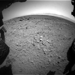 Nasa's Mars rover Curiosity acquired this image using its Front Hazard Avoidance Camera (Front Hazcam) on Sol 453, at drive 456, site number 22